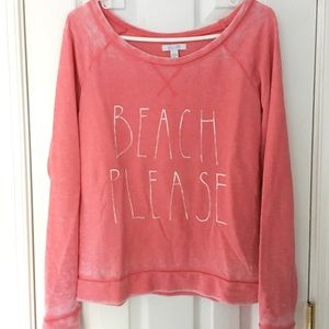 🌸NWOT Coral Beach Sweatshirt